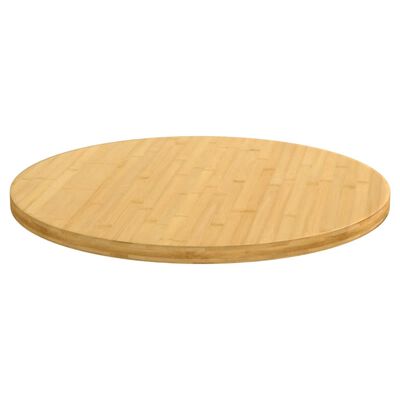 vidaXL Tablero de mesa de bambú Ø60x2,5 cm