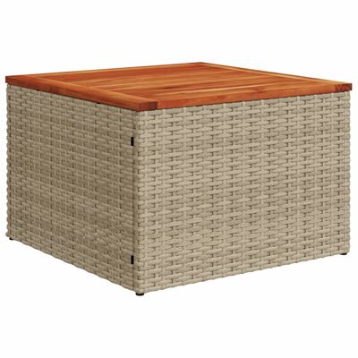 vidaXL Set sofás de jardín 14 pzas con cojines ratán sintético beige