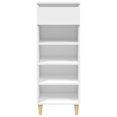 vidaXL Mueble zapatero madera contrachapada blanco 40x36x105 cm