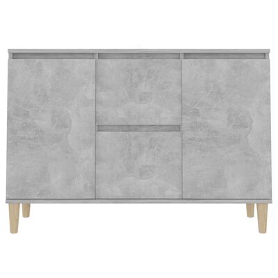 vidaXL Aparador madera de ingeniería gris hormigón 101x35x70 cm