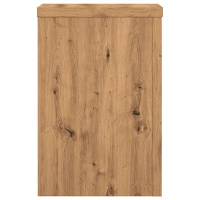 vidaXL Soportes de plantas 2 uds madera roble artisian 20x20x30 cm