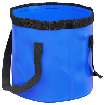 vidaXL Cubos plegables 2 unidades PVC azul 20 L