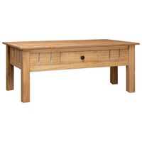 vidaXL Mesa de centro madera maciza de pino estilo Panamá 100x60x45 cm