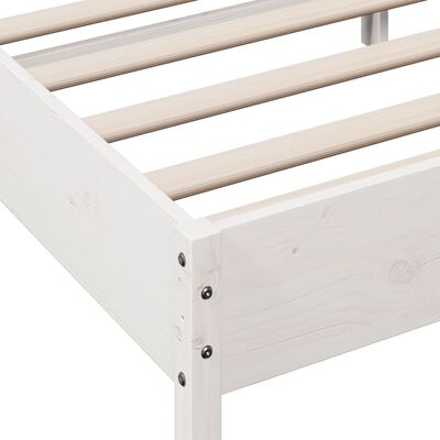 vidaXL Estructura de cama sin colchón madera maciza blanca 200x200 cm