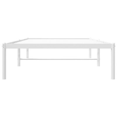 vidaXL Estructura de cama sin colchón metal blanco 90x200 cm