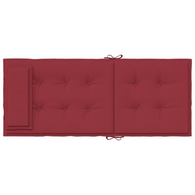 vidaXL Cojines de silla con respaldo alto 6 uds tela Oxford rojo tinto