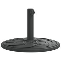 vidaXL Base de sombrilla semicircular para palos de Ø38/48 mm 12 kg