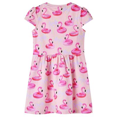 Vestido infantil rosa claro 140