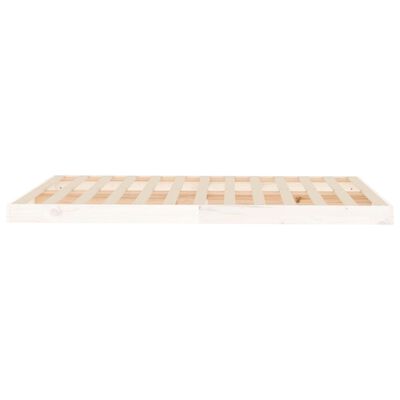 vidaXL Estructura de cama sin colchón madera maciza blanca 120x190 cm