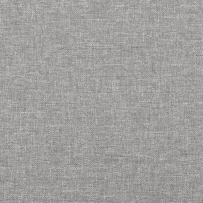 vidaXL Cabecero con orejas de tela gris claro 103x16x118/128 cm