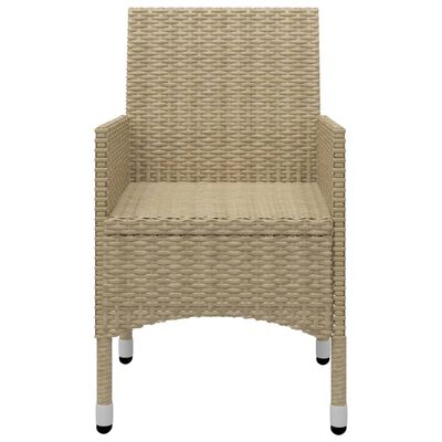 vidaXL Juego de comedor de jardín de 5 piezas beige