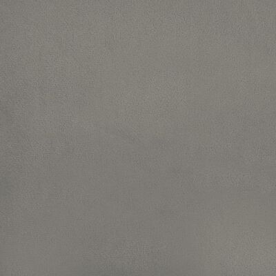 vidaXL Cama box spring con colchón terciopelo gris claro 120x190 cm