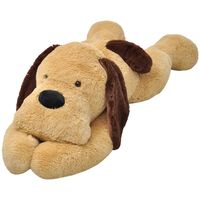 vidaXL Perro de peluche marrón 160 cm