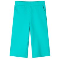 Pantalón infantil con perneras anchas verde menta 92