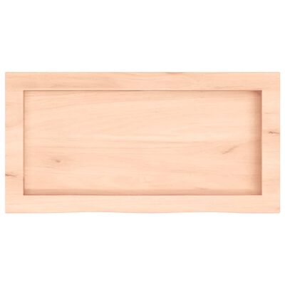 vidaXL Estante de pared madera maciza roble sin tratar 60x30x(2-6) cm