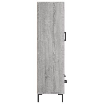 vidaXL Aparador alto madera de ingeniería gris Sonoma 69,5x31x115 cm