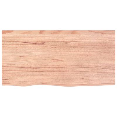 vidaXL Tablero de mesa madera roble tratada marrón claro 80x40x2 cm
