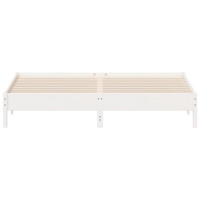 vidaXL Cama sin colchón madera maciza de pino blanca 180x200 cm