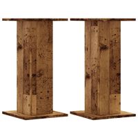 vidaXL Soportes altavoces 2 uds madera roble envejecido 30x30x60 cm