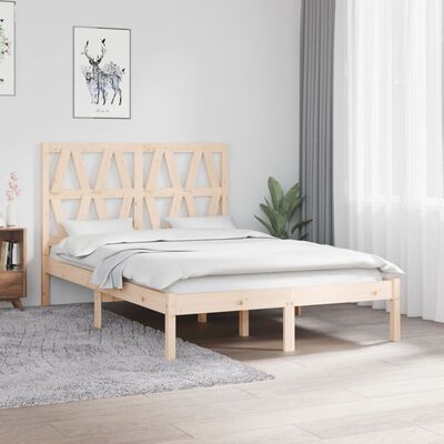 vidaXL Estructura de cama madera maciza de pino 120x200 cm