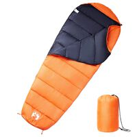 vidaXL Saco de dormir tipo momia de camping para adultos 3 estaciones