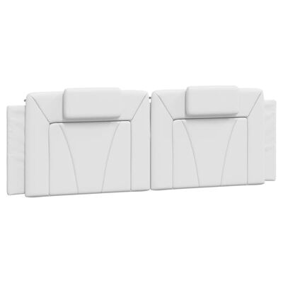 vidaXL Estructura de cama sin colchón cuero sintético blanco 160x200cm