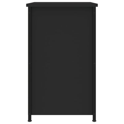 vidaXL Mesitas de noche 2 uds madera de ingeniería negro 40x36x60 cm