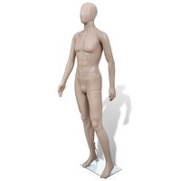 vidaXL Maniquí de mujer con cabeza redonda