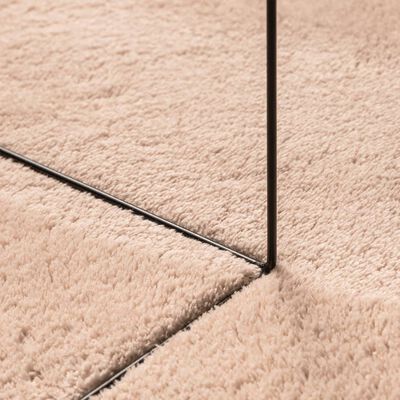 vidaXL Alfombra de pelo corto suave lavable HUARTE rosado 200x200 cm