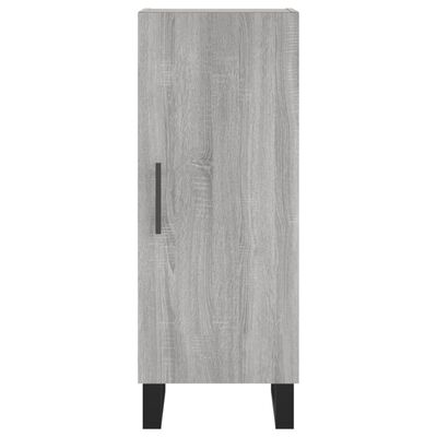 vidaXL Aparador alto madera contrachapada gris Sonoma 34,5x34x180 cm