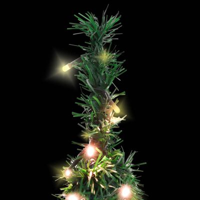 vidaXL Árbol de Navidad artificial desplegable 50 LED verde 120 cm