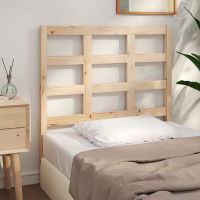 vidaXL Cabecero de cama madera maciza de pino 95,5x4x100 cm