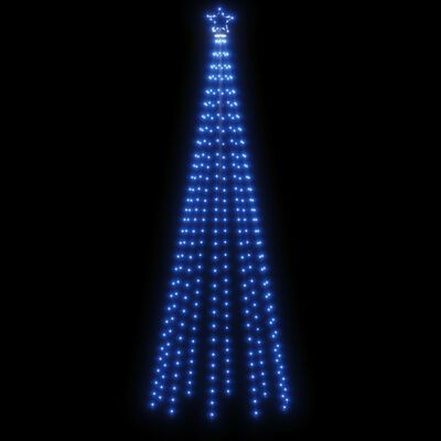 vidaXL Árbol de Navidad con pincho 310 LED azul 300 cm