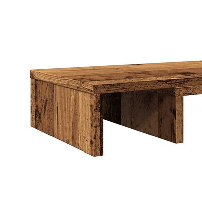 vidaXL Soporte de pantalla ajustable madera ingeniería 60x24x10,5 cm