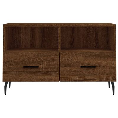 vidaXL Mueble para TV madera contrachapada roble marrón 80x36x50 cm