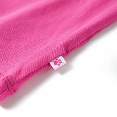 Camiseta infantil rosa oscuro 104