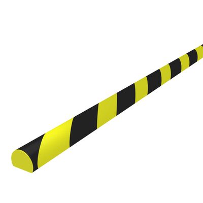 vidaXL Protector de esquina PU amarillo y negro 4x3x100 cm