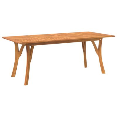 vidaXL Mesa de jardín madera maciza de acacia 200x90x75 cm