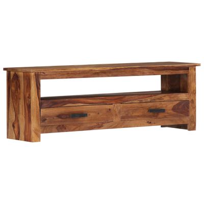 vidaXL Mueble de TV de madera maciza 118x30x40 cm