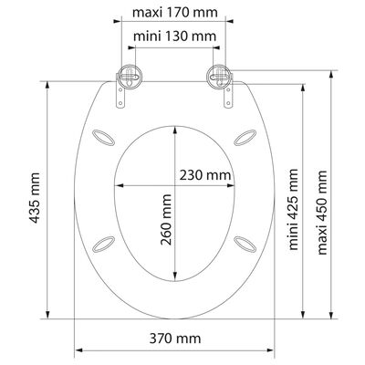 SCHÜTTE Tapa de inodoro SEA STONE MDF