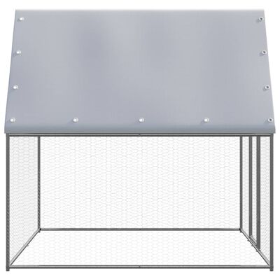 vidaXL Jaula gallinero de exterior de acero galvanizado 2x2x2 m