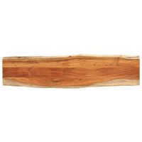 vidaXL Tablero rectangular madera de acacia borde vivo 160x40x3,8 cm