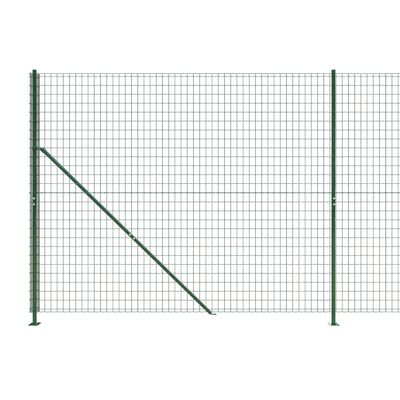 vidaXL Cerca de alambre con brida verde 1,4x10 m