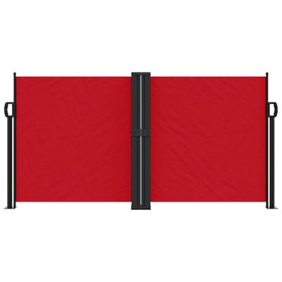 vidaXL Toldo lateral retráctil rojo 120x600 cm