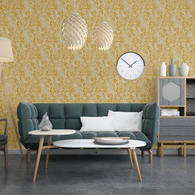 DUTCH WALLCOVERINGS Papel pintado Mae ocre y beige