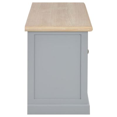 vidaXL Mueble para TV de madera gris 90x30x40 cm