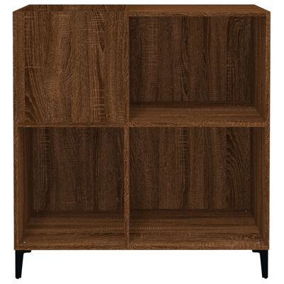 vidaXL Mueble discos madera contrachapada roble marrón 84,5x38x89 cm