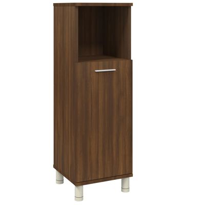 vidaXL Armario de baño madera contrachapada roble marrón 30x30x95 cm