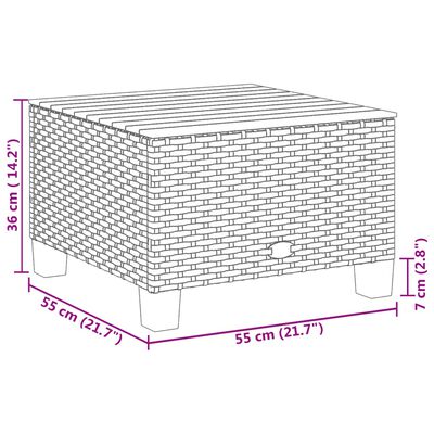 vidaXL Set de sofás de jardín 10 pzas con cojines ratán sintético gris