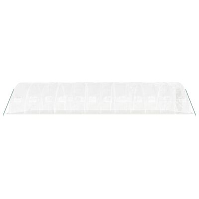 vidaXL Invernadero con estructura de acero blanco 60 m² 12x5x2,3 m